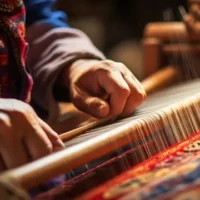 How wool on cotton rugs are made!