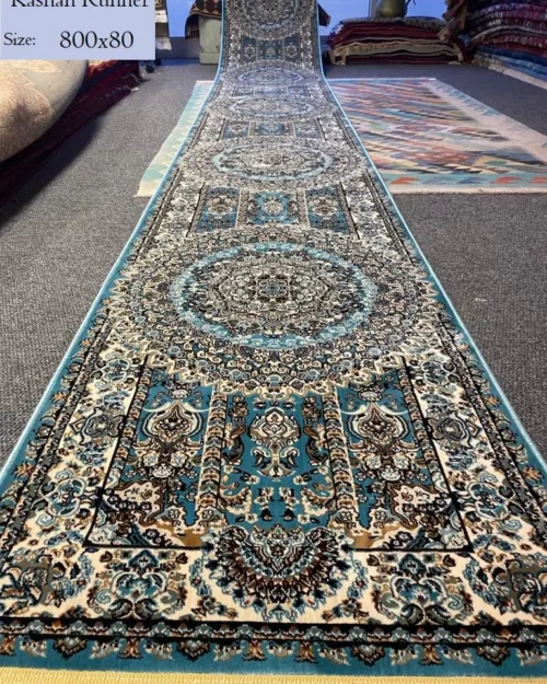 Blue Kashan runner