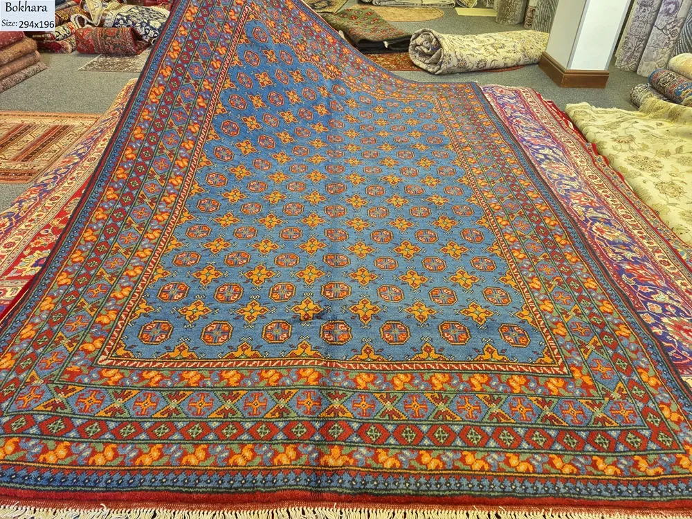 Hand Knotted Afghan Bokhara 1 1