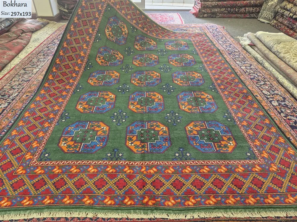 Hand Knotted Bokhara 1 1