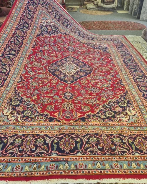 Hand-knotted Kashan