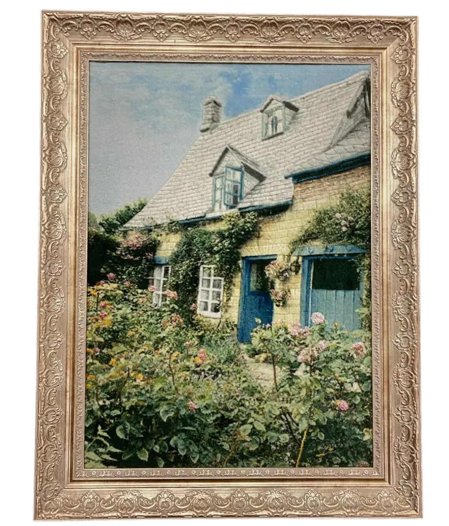 cottage persian pictorial rug size 83x63 cm hand knotted r25 000 valuation 1