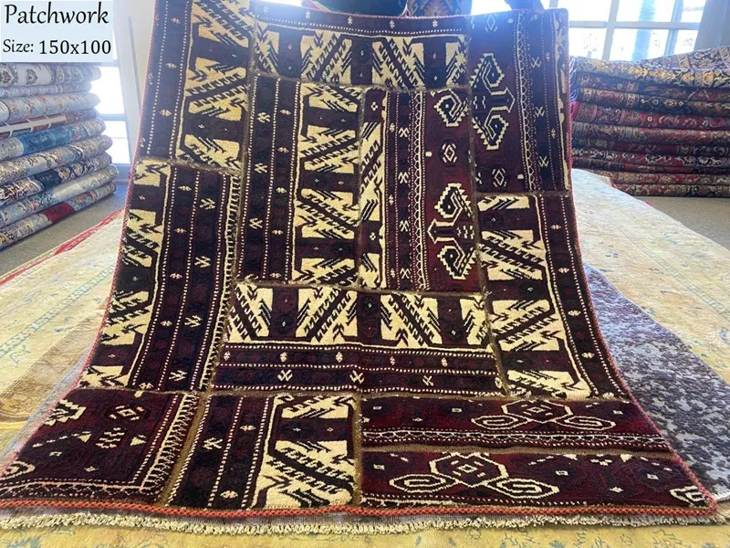 handmade Torkaman Patchwork Size 150x100 cm R8 000 valuation certificate 1
