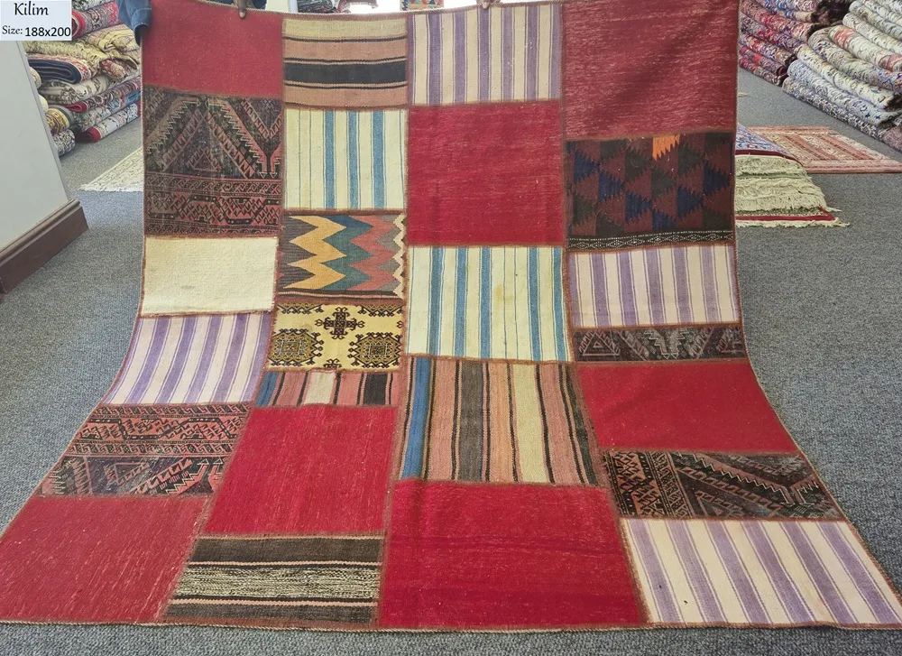 iranian patchwork kilim 1
