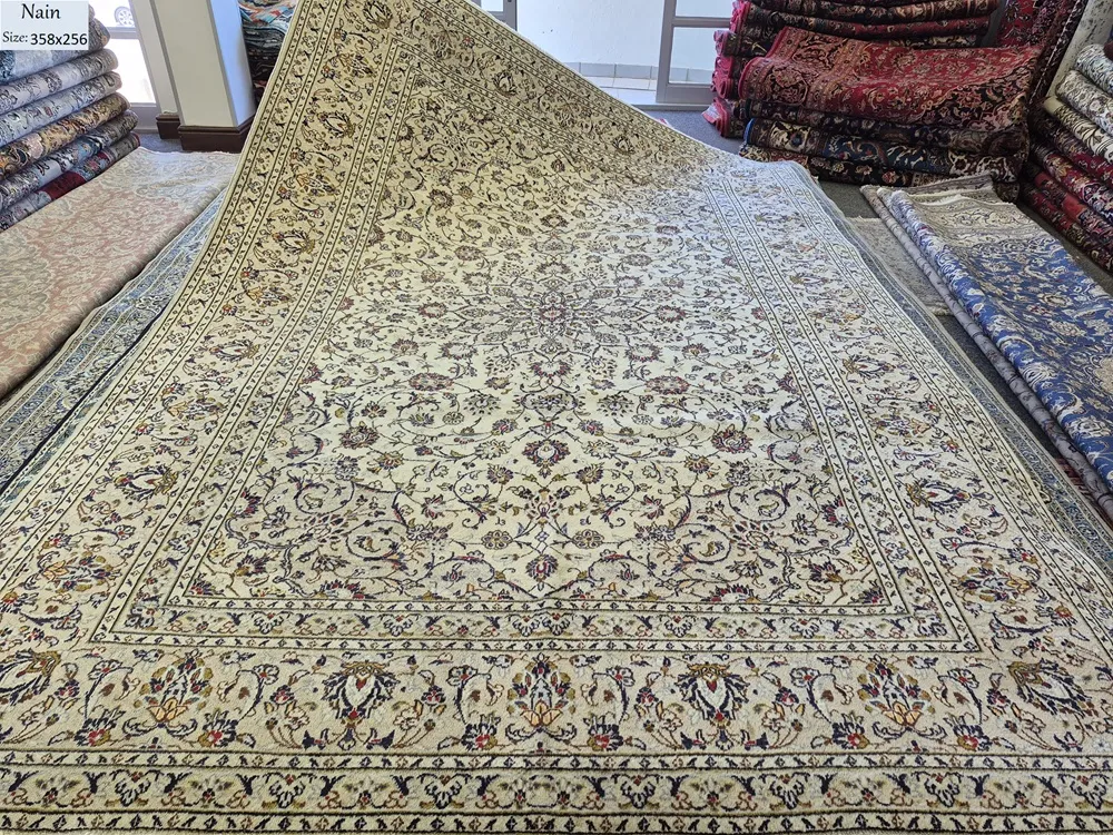 persian handmade nain carpet 1