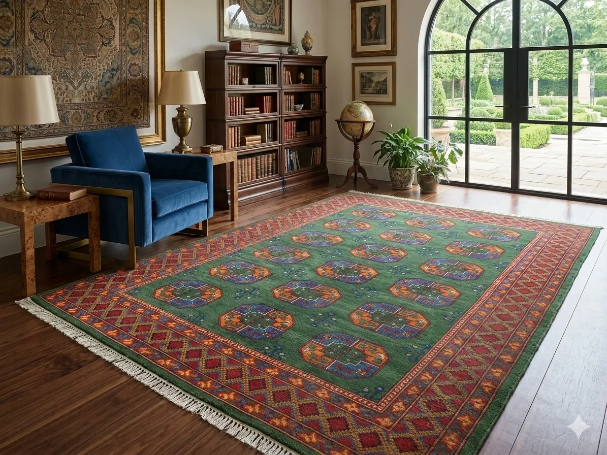 Hand-Knotted Bokhara