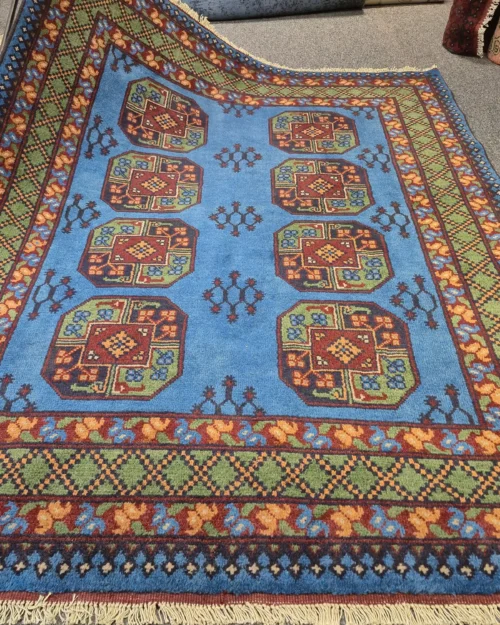 Sky blue Bokhara