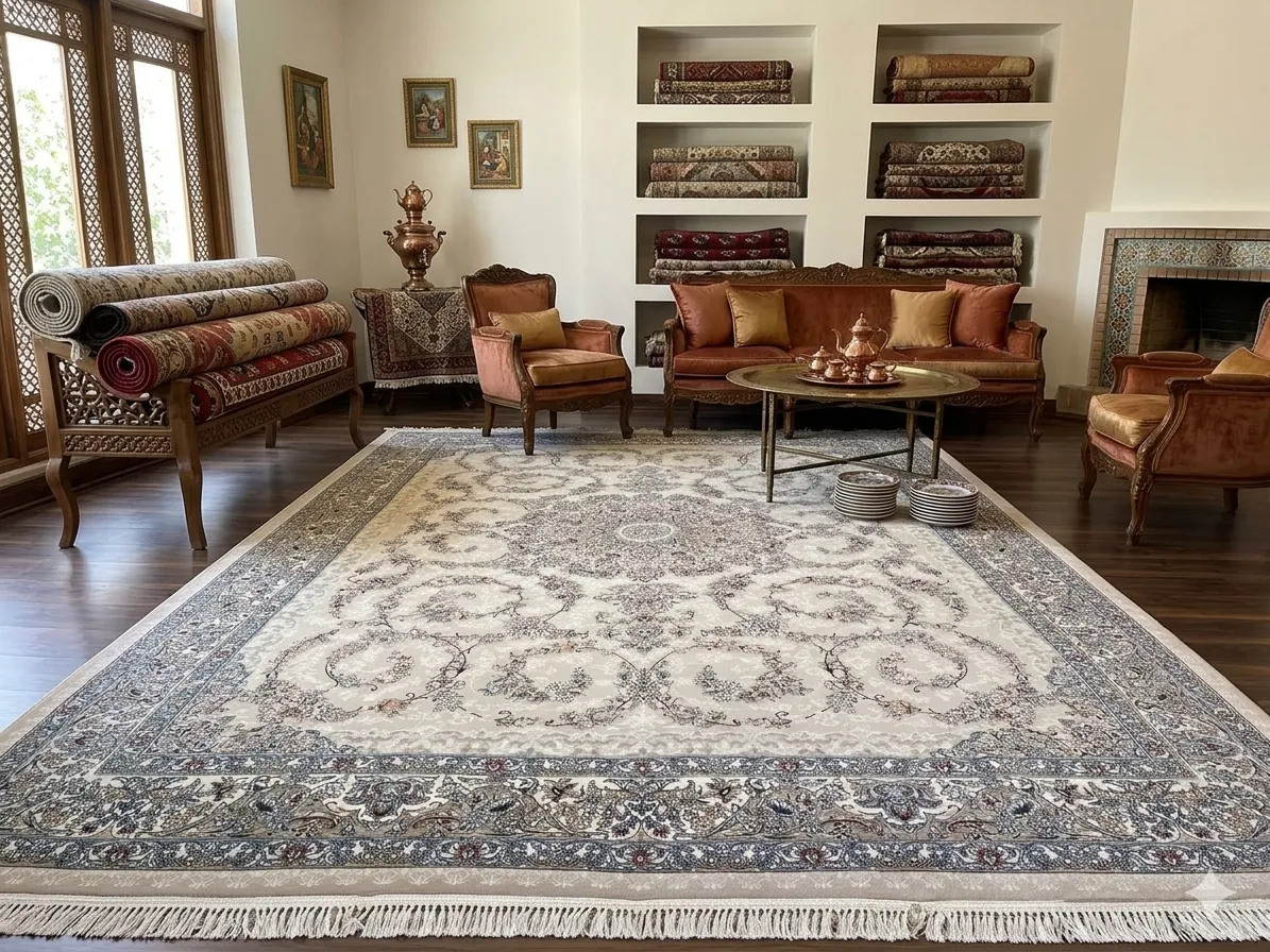Ivory floral Isfahan