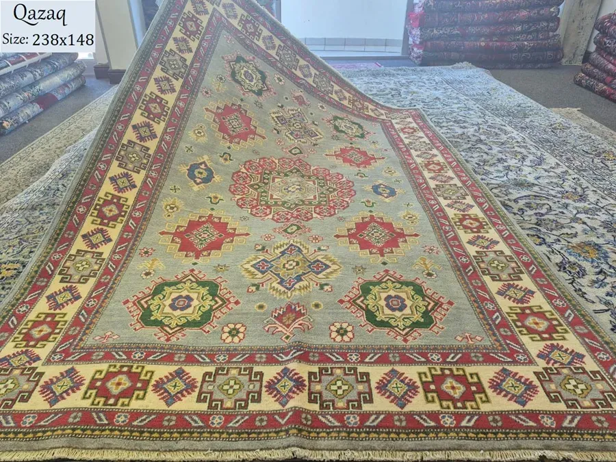 afghan handmade qazaq rug 1