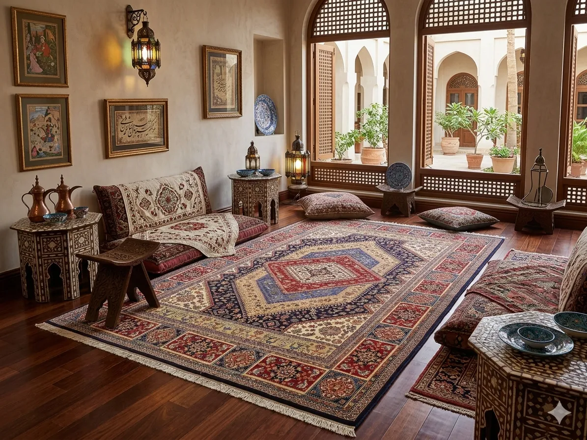 Persian Heriz rug