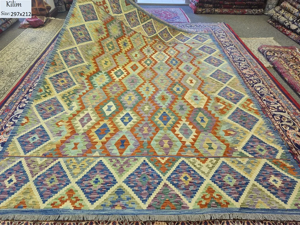 Hand Woven Afghan Flatweave 2