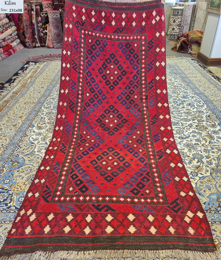 afghan tribal runner kilim 1