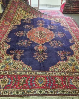 Hand-Knotted Qum Persian Carpet
